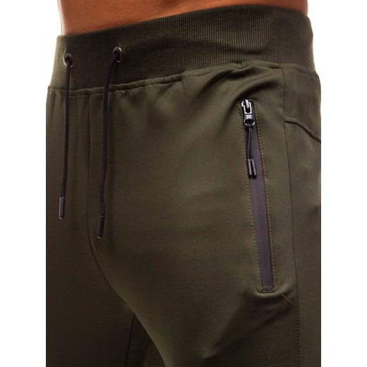 Spodnie męskie dresowe joggery zielone Denley HM007 Denley  XL 