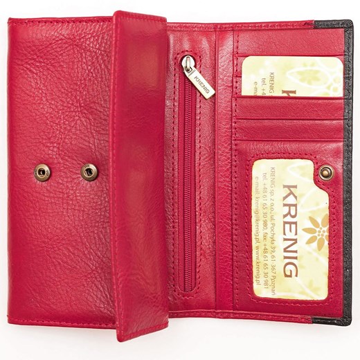 Skórzany portfel damski KRENIG Scarlet 13051 czerwony  Krenig  Skorzana.com