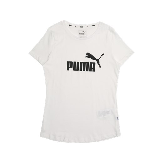 Bluzka dziewczęca Puma biała z krótkimi rękawami 