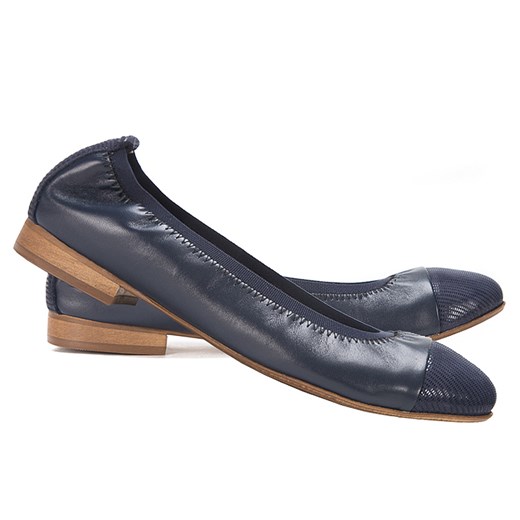 BALERINKI SKÓRZANE W GRANACIE LaFEMME 07/60 GLK Lafemmeshoes 35 lafemmeshoes.pl