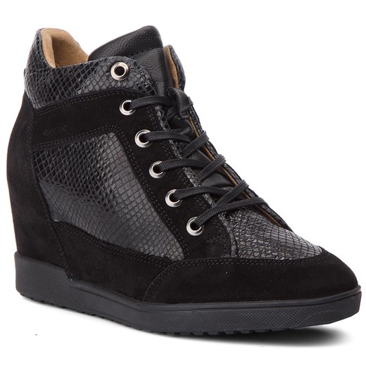 Sneakersy GEOX - D Carum C D84ASC 02241 C9999 Black Geox  35 eobuwie.pl