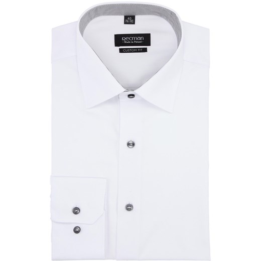 koszula bexley 2801 długi rękaw custom fit biały
