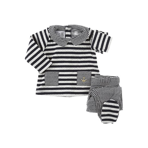 Petit Bateau Komplet Niemowlęcy dla Chłopców, Niebieski, Bawełna, 2017, 1M 3M 6M  Petit Bateau 6M RAFFAELLO NETWORK