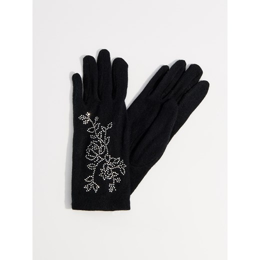 Mohito - Rękawiczki z wełną - Czarny  Mohito S 