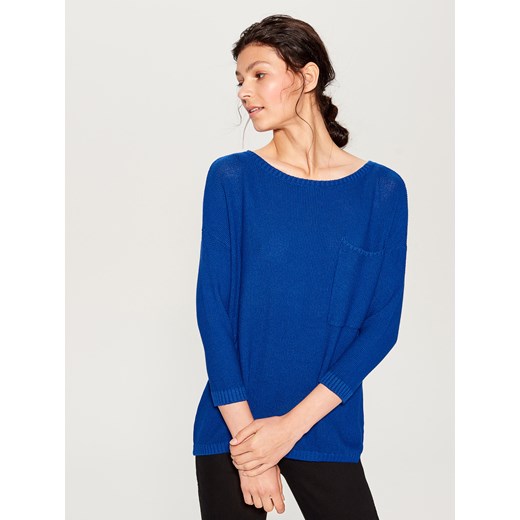 Mohito - Sweter z kieszonką - Niebieski  Mohito XS 