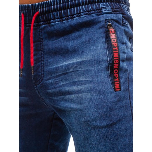 Spodnie jeansowe joggery męskie granatowe Denley Y269B  Denley XL 