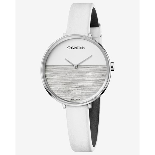 Calvin Klein Rise Zegarek Biały Srebrny