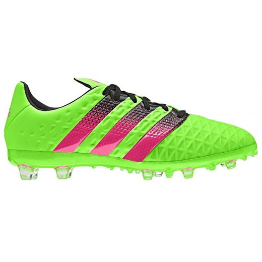 Buty piłkarskie korki ACE 16.1 FG/AG Junior Adidas (zielono-różowe) Adidas  36 2/3 okazja SPORT-SHOP.pl 