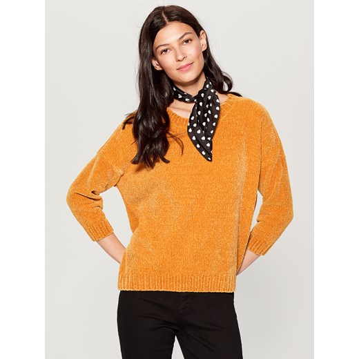Mohito - Luźny sweter basic - Żółty Mohito  XXS 