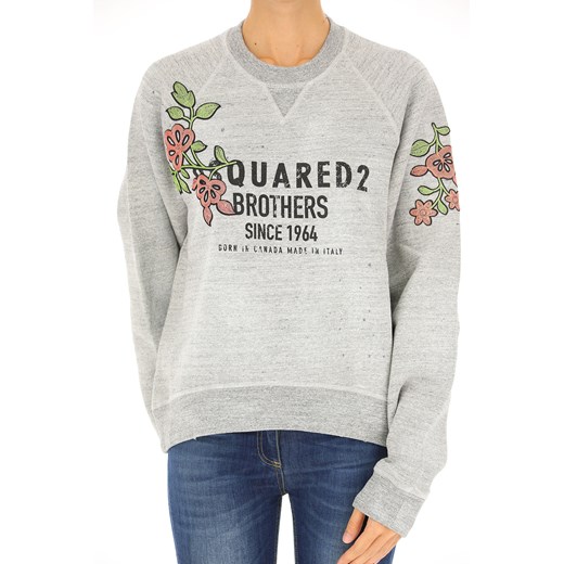 Dsquared Bluza dla Kobiet, Jasny szary, Bawełna, 2019, 38 42 44  Dsquared2 42 RAFFAELLO NETWORK