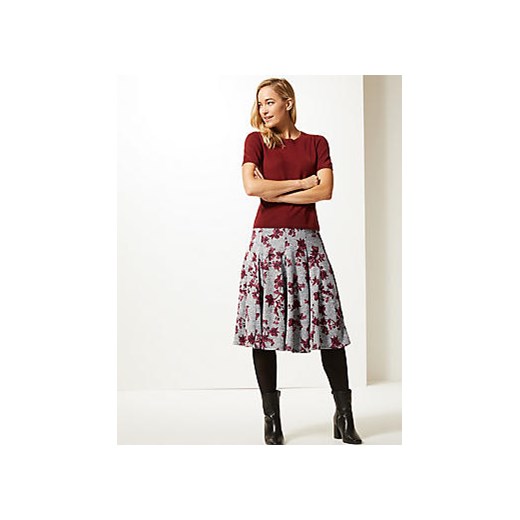 Floral Print Full Midi Skirt  Marks & Spencer   Marks&Spencer