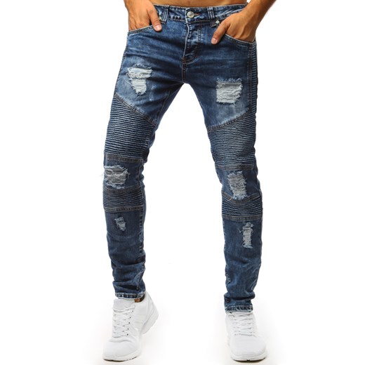 Spodnie jeansowe męskie niebieskie (ux1364)  Dstreet 38 