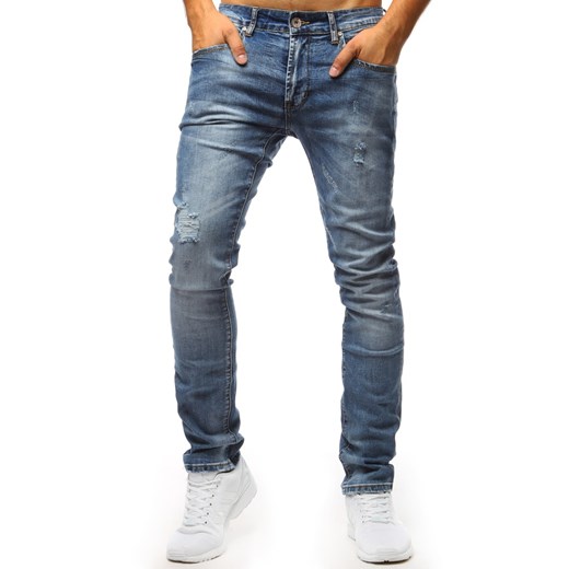 Spodnie jeansowe męskie niebieskie (ux1299) Dstreet  30 