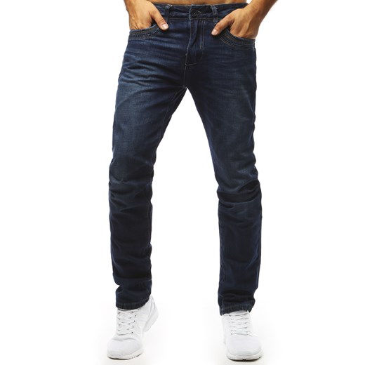Spodnie jeansowe męskie niebieskie (ux1386) Dstreet  30 