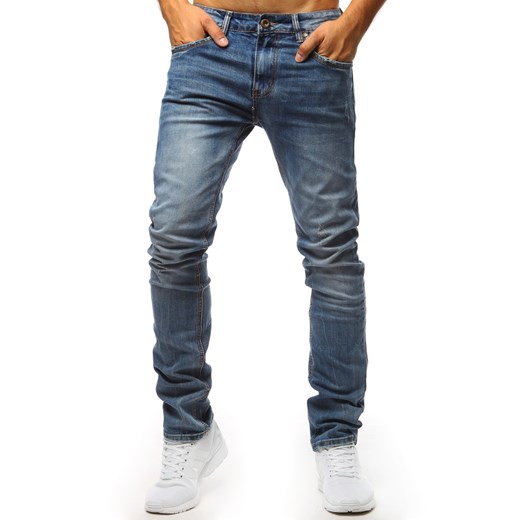 Spodnie jeansowe męskie niebieskie (ux1300) Dstreet  33 