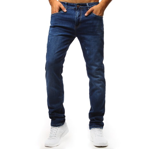 Spodnie jeansowe męskie niebieskie (ux1310) Dstreet  32 