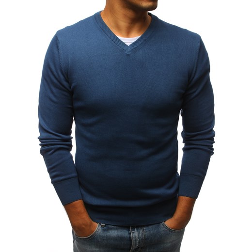 Sweter męski jasnoniebieski (wx1041) Dstreet  XXL 