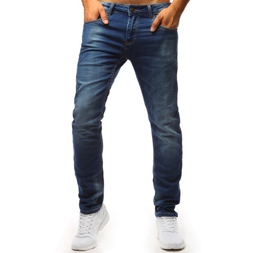 Spodnie jeansowe męskie niebieskie (ux1342) Dstreet  36 
