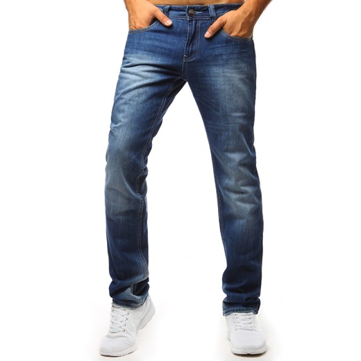 Spodnie jeansowe męskie niebieskie (ux1349)  Dstreet 29 