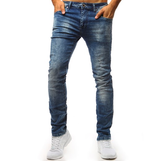 Spodnie jeansowe męskie niebieskie (ux1369) Dstreet  35 