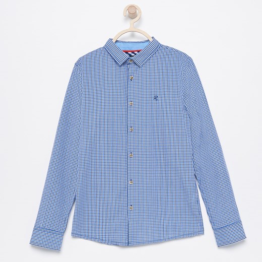 Reserved - Bawełniana koszula w kratkę - Niebieski  Reserved 140 