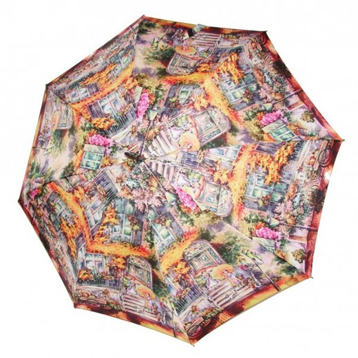 W ogrodzie pod parasolką - długi parasol automatyczny Airton