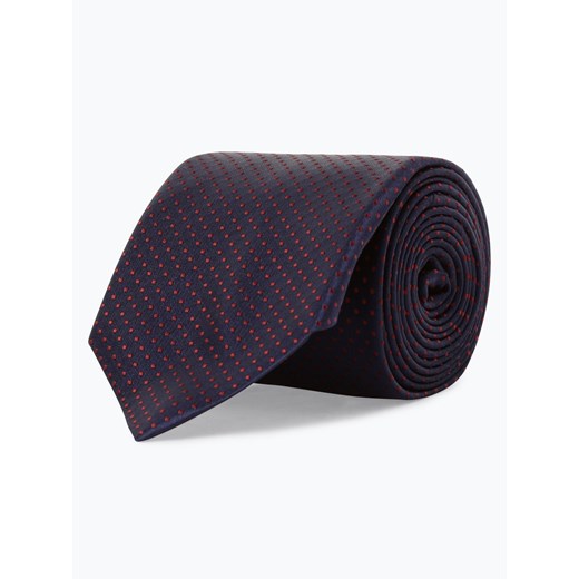 HUGO - Męski krawat z jedwabiu – Tie cm 7, niebieski  Hugo One Size vangraaf