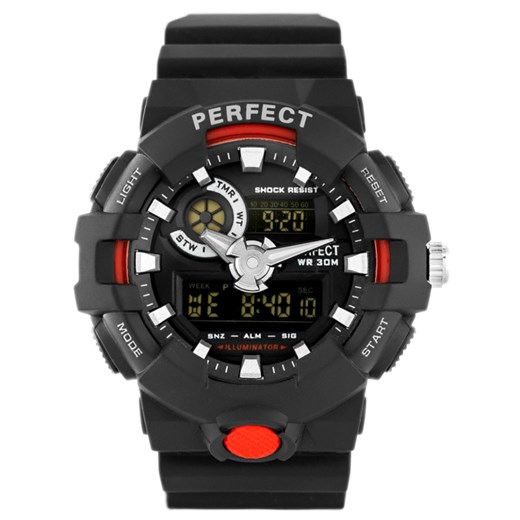 PERFECT - A8003 (zp262c) black/red - Czarny  Perfect  TAYMA
