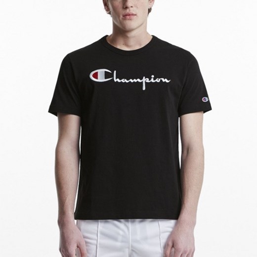 Koszulka męska Champion Crewneck 210972 KK001 - CZARNY   L sneakerstudio.pl