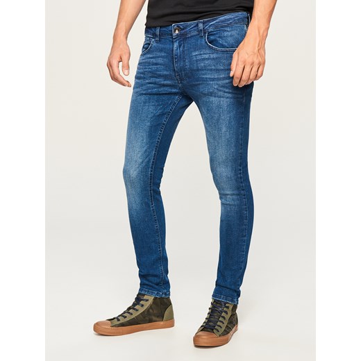 Reserved - Spodnie jeansowe skinny fit - Granatowy