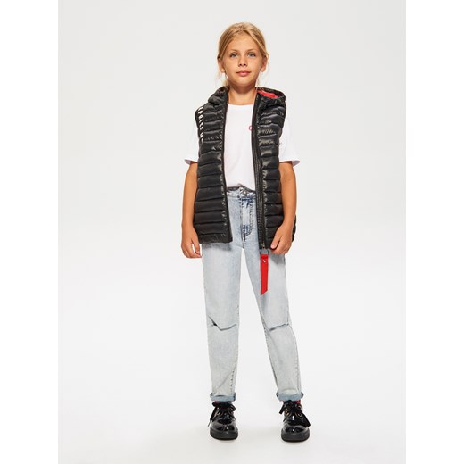 Reserved - Spodnie jeansowe mom fit - Niebieski