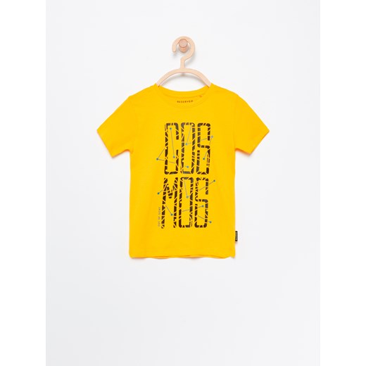 Reserved - T-shirt Cosmos - Żółty
