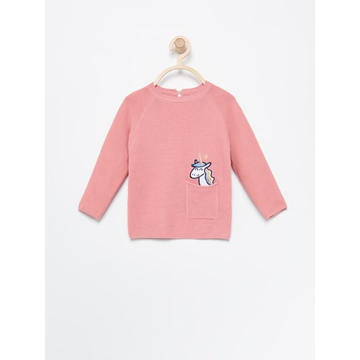 Reserved - Sweter z jednorożcem - Różowy