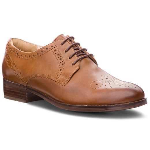 Oxfordy CLARKS - Netley Rose 261351694  Tan Leather