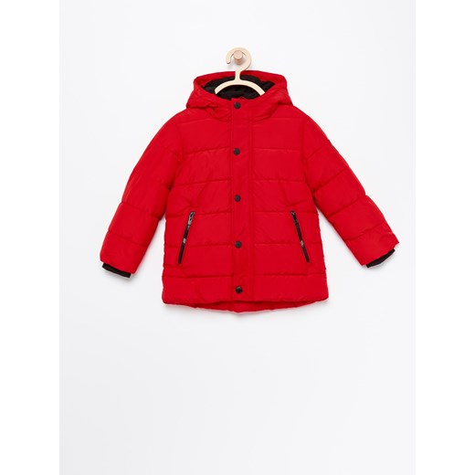 Reserved - Pikowana kurtka z kapturem - Czerwony