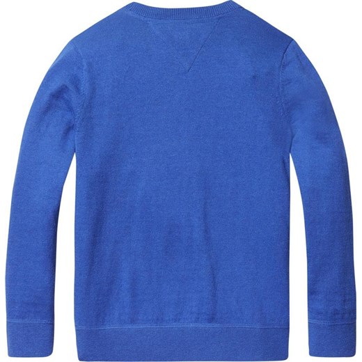 Sweter dziewczęcy Tommy Hilfiger niebieski na zimę 