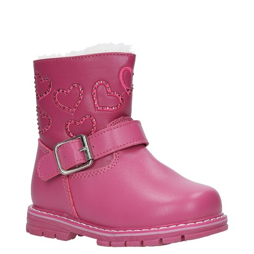 Różowe buty zimowe dziecięce Casu 