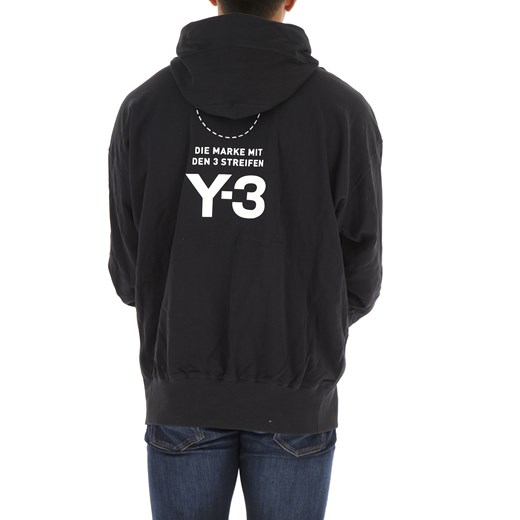 Adidas Bluza dla Mężczyzn, Y3 Yohji Yamamoto, Czarny, Bawełna, 2019, L S XL XS  Adidas XL RAFFAELLO NETWORK