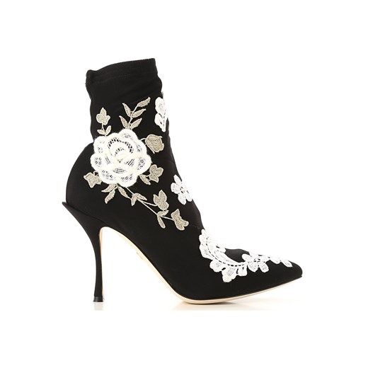 Botki Dolce & Gabbana eleganckie skórzane 