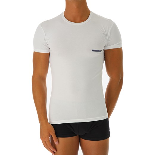 T-shirt męski Emporio Armani biały z krótkimi rękawami 