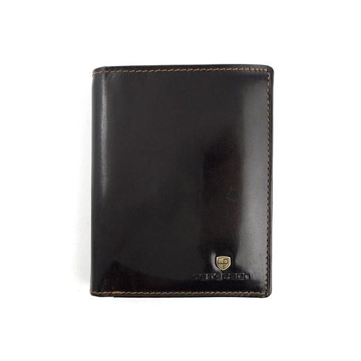 Ciemny brązowy męski portfel skórzany Peterson 313-2-2-1