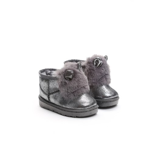 Buty zimowe dziecięce Multu ze skóry ekologicznej śniegowce 