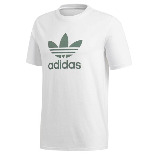 Koszulka sportowa Adidas biała z napisem z dzianiny 