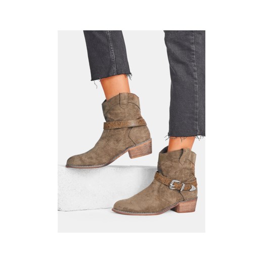Zielone botki Westbourne DeeZee.pl brazowy 41