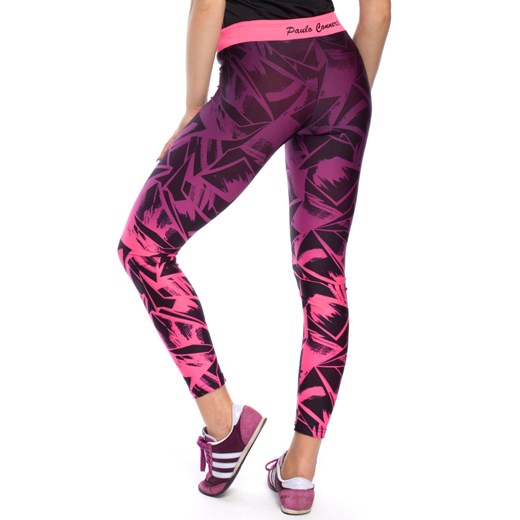 Dopasowane legginsy w geometryczny wzór