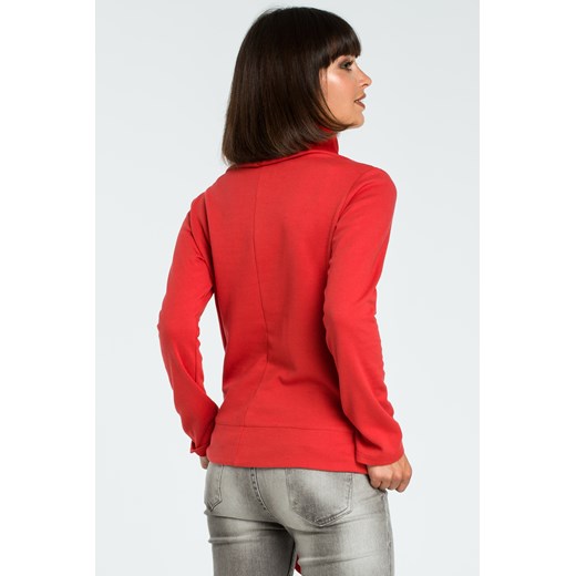 CM3799 Stylowa bluza z wiązaniem - czerwona