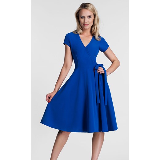 Sukienka Livia Clue niebieska rozkloszowana elegancka 