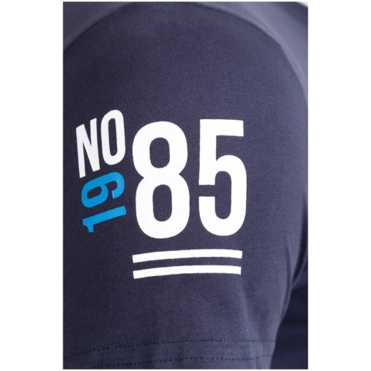 Koszulka sportowa Outhorn niebieska bez wzorów bawełniana 