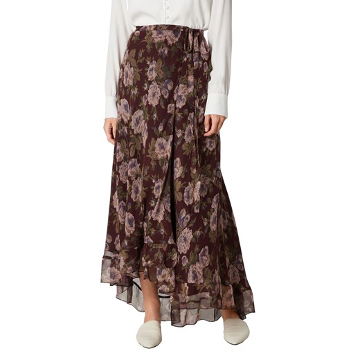 Wielokolorowa spódnica Polo Ralph Lauren w kwiaty jedwabna wiosenna maxi 