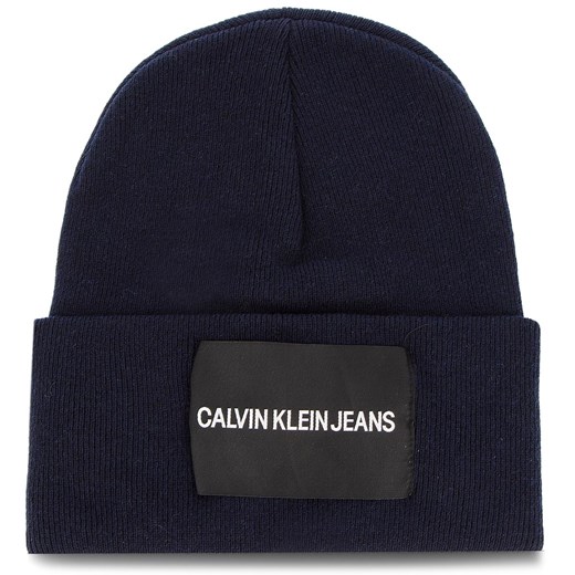 Czapka zimowa męska niebieska Calvin Klein 
